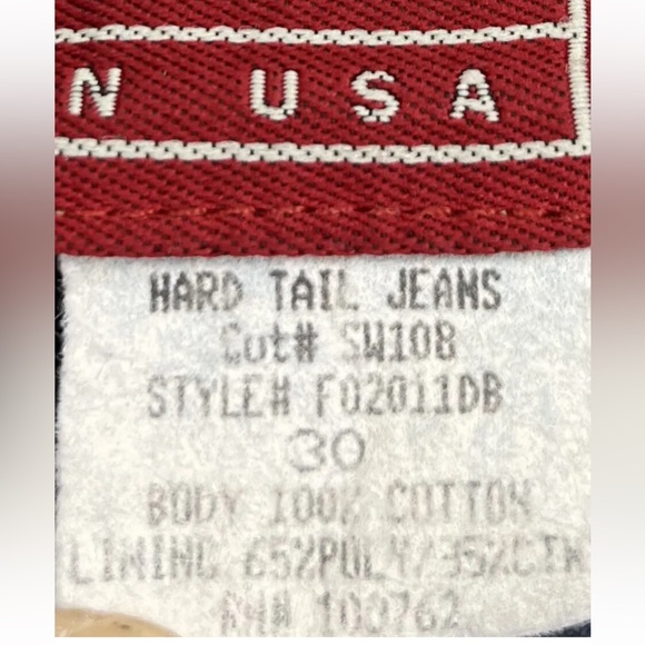 Vintage 90s Crop Jeans Mid Rise Distressed Denim Size 30 - Picture 10 of 11